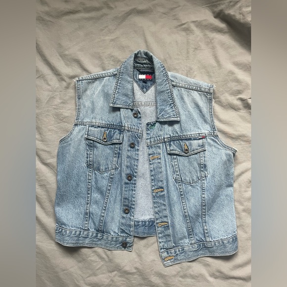 Vintage Tommy Hilfiger Denim Vest - Picture 1 of 4